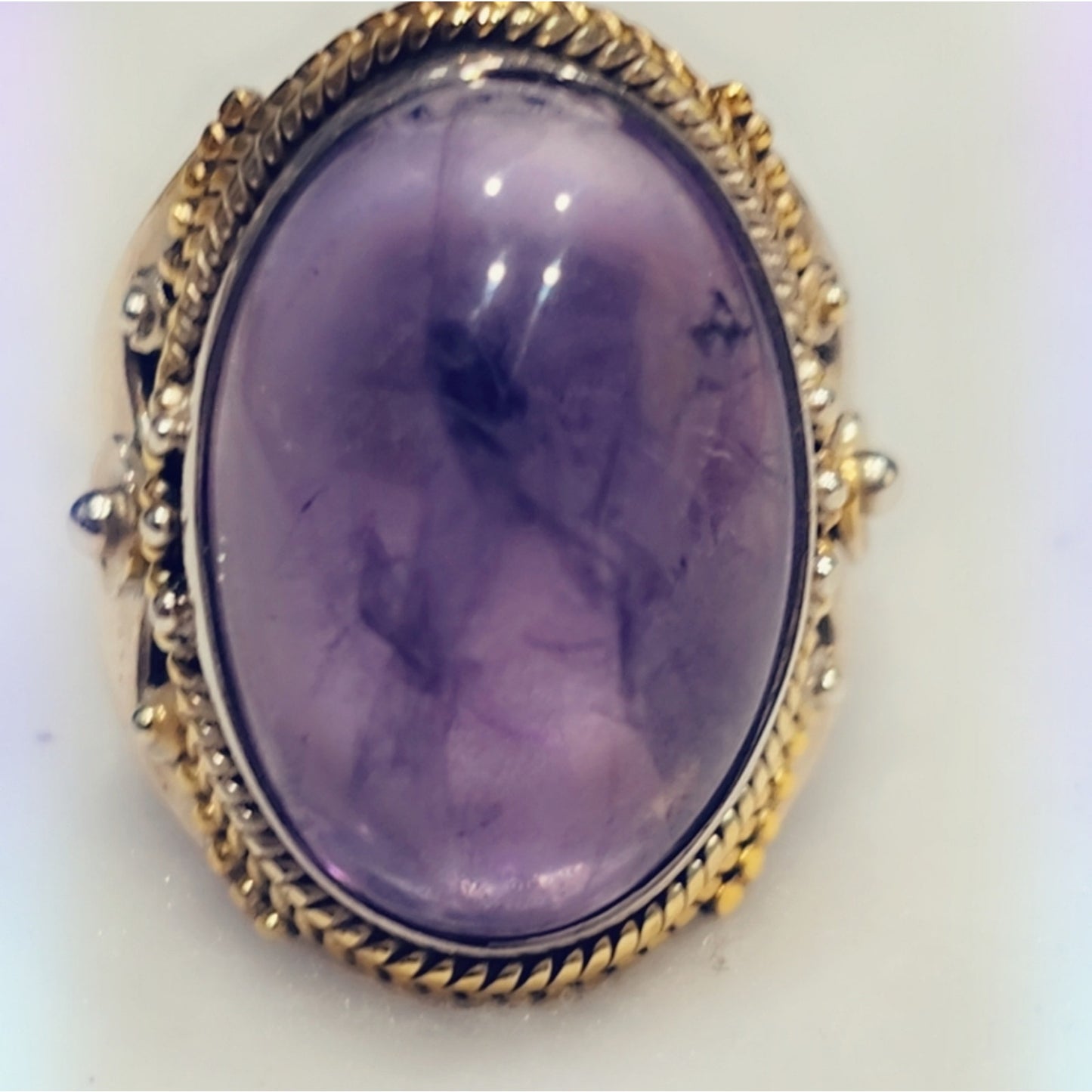 Amethyst Sterling Silver Gemstone Ring