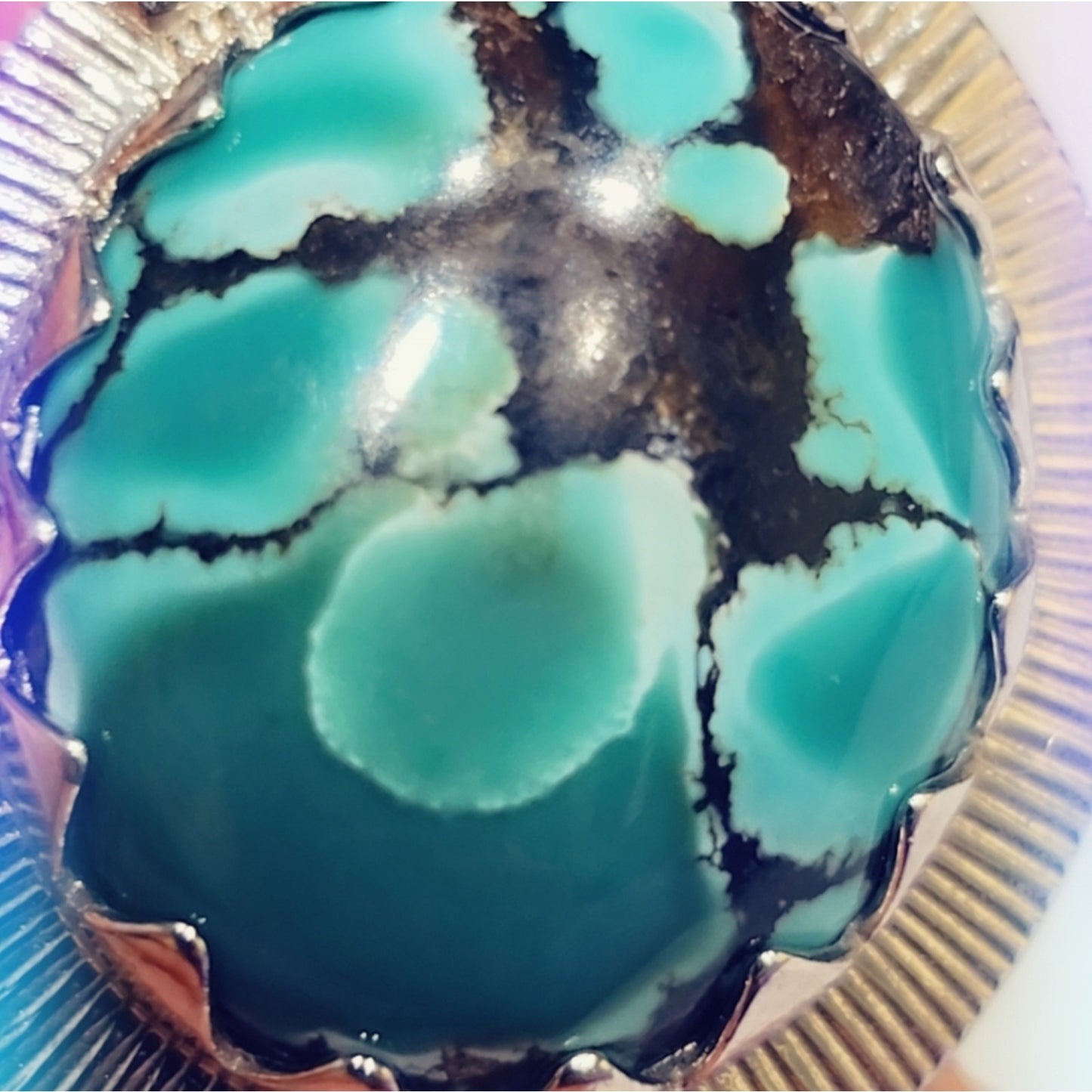 Cage Back Sterling Silver Gemstone Ring