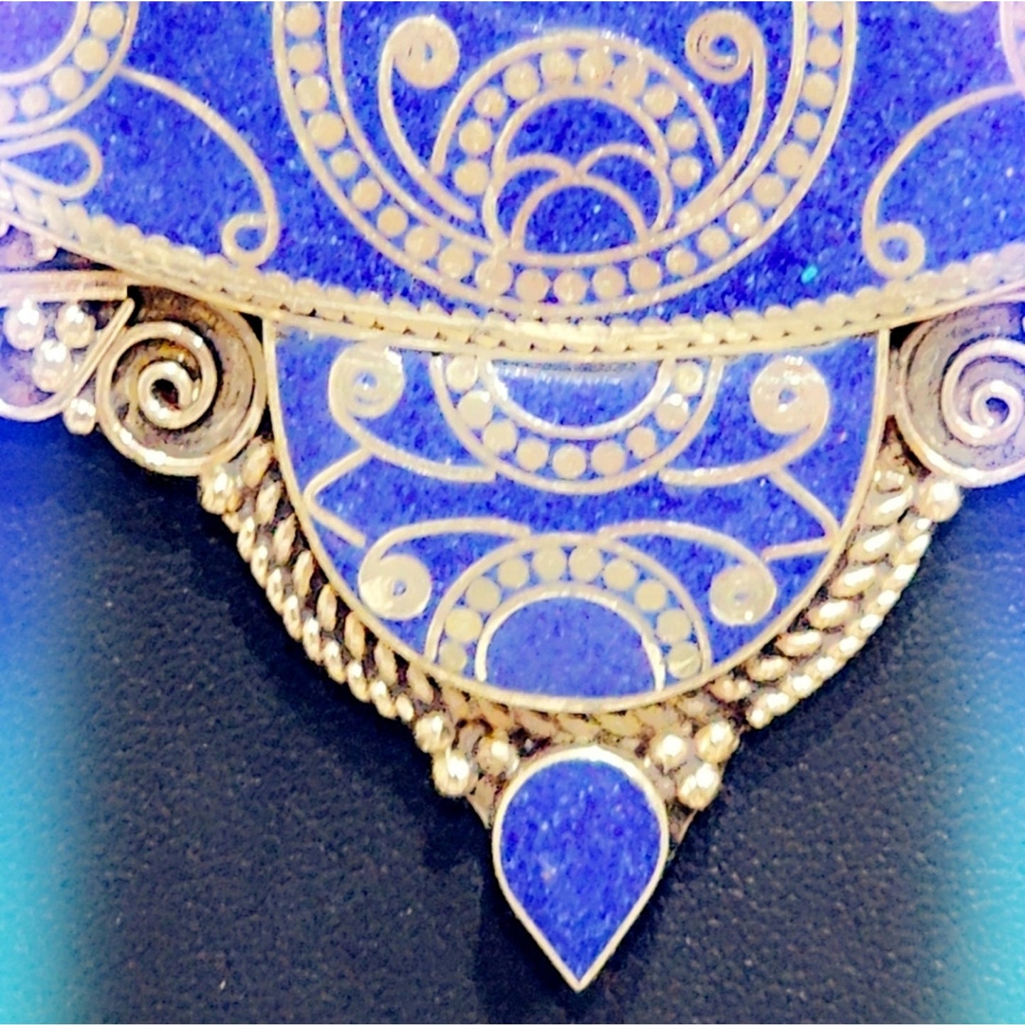 Hand Crafted Tibetan Lapis Necklace