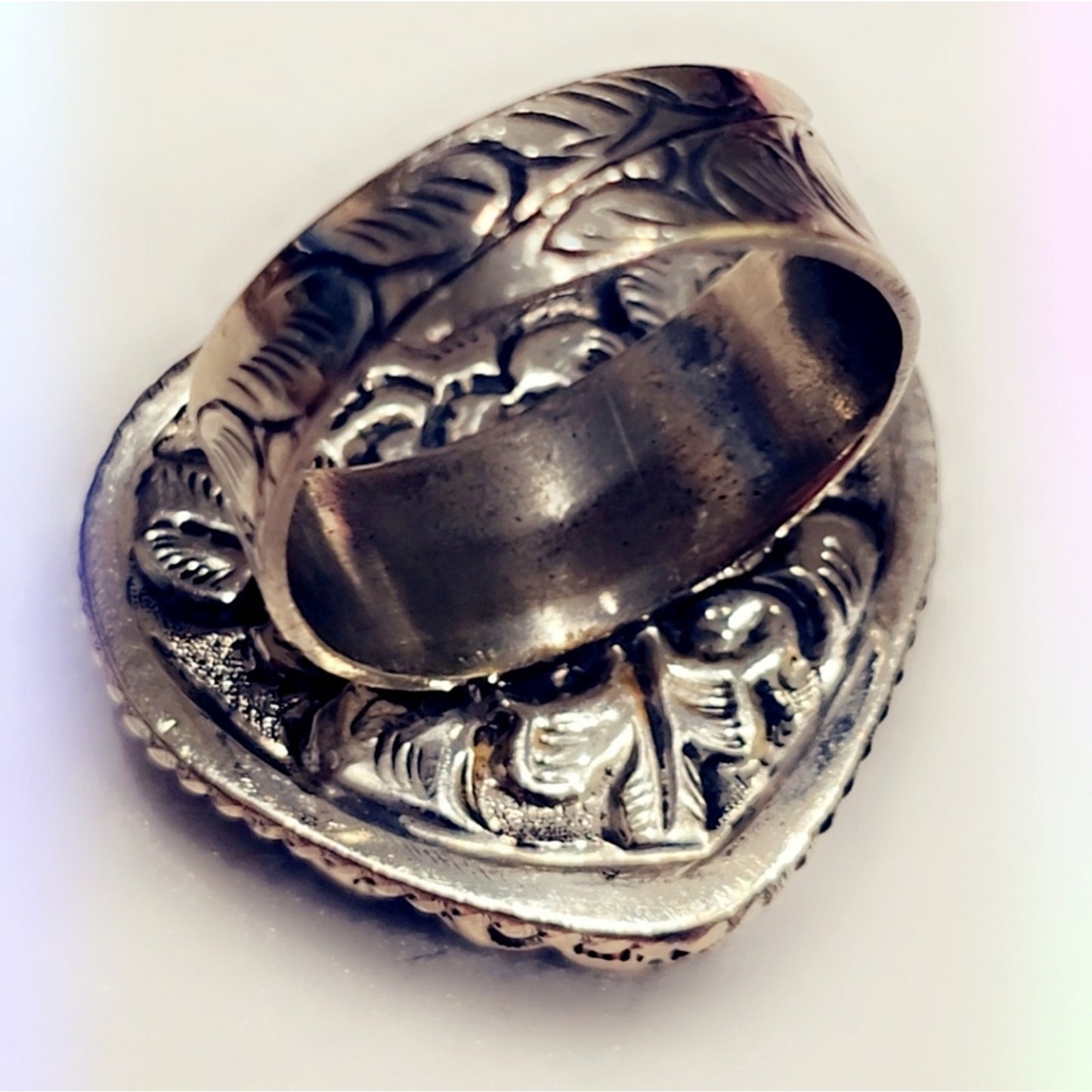 Labradorite Gemstone Handcrafted Tibetan Ring