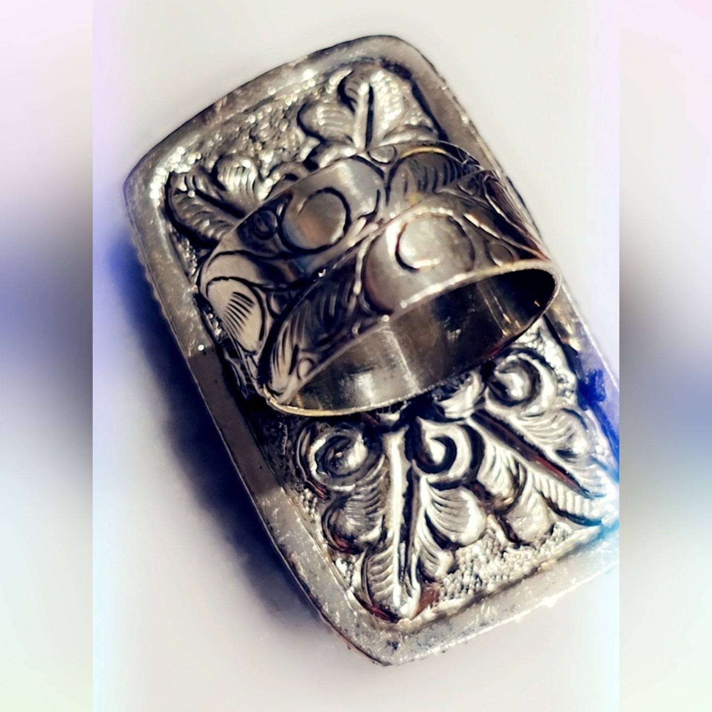Magnesite Huge Gemstone Handcrafted Tibetan Ring