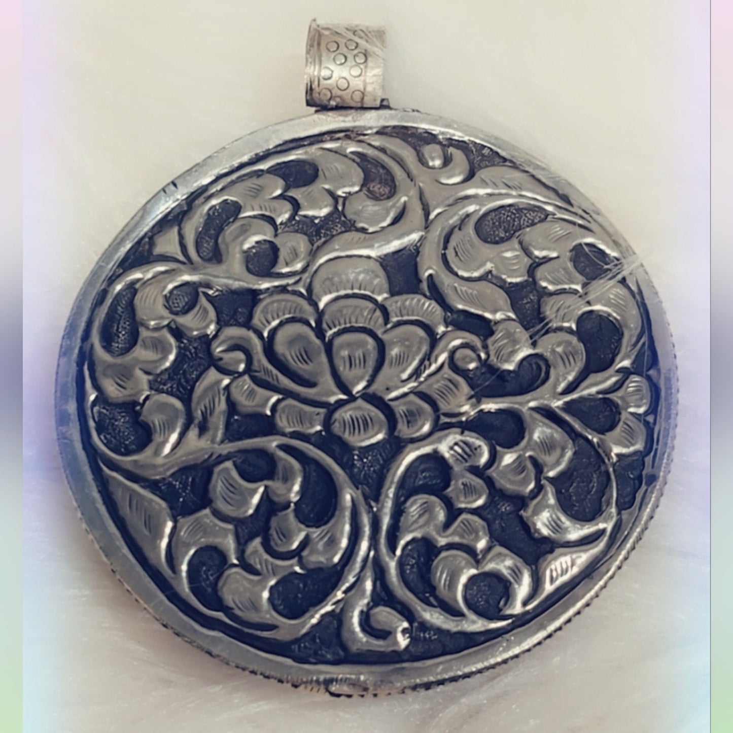 Multi Stone Tibetan Pendant