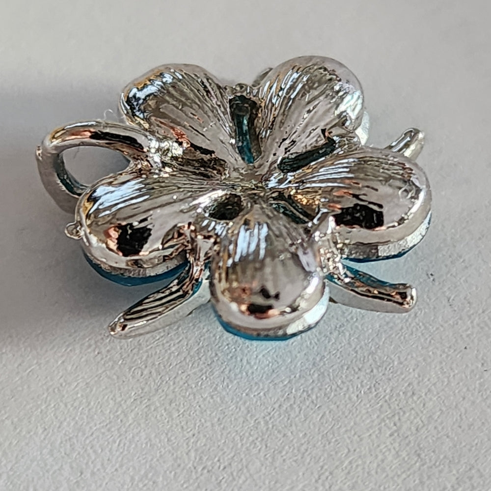 Beautiful floral pendant with bling, charm