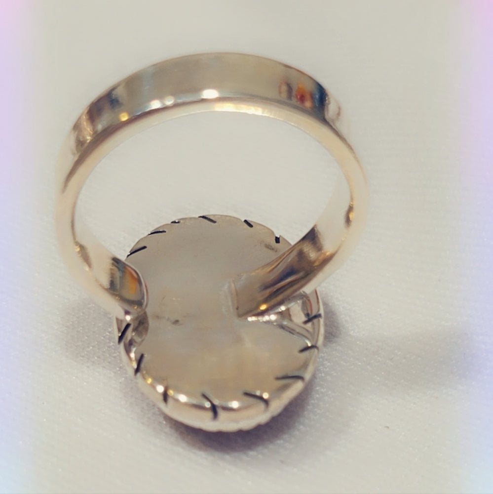 Pink Cubic Zirconia Sterling Gemstone Ring