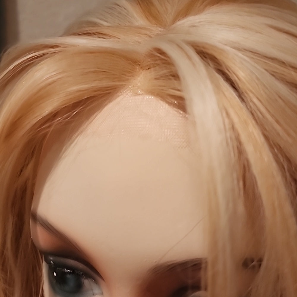 NEW Strawberry Blonde Mix Lace Front Wig, Heat Resistant!