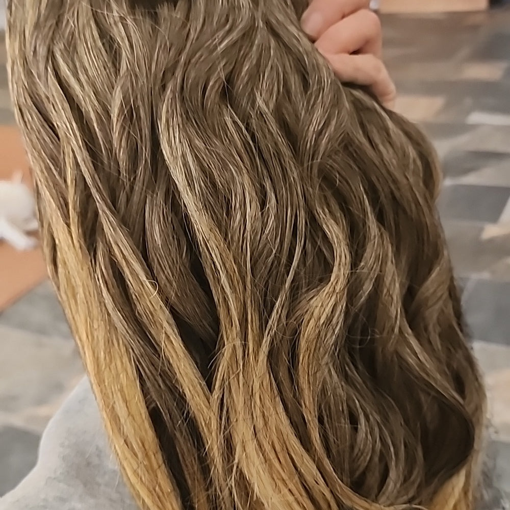 NEW LACE FRONT Wig- 24bt18 Blonde with light brown mix- Heat Friendly!