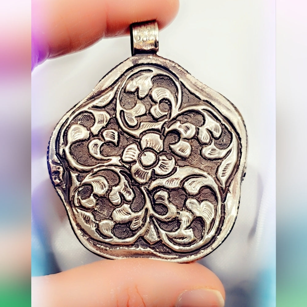 Multi Stone Tibetan Pendant