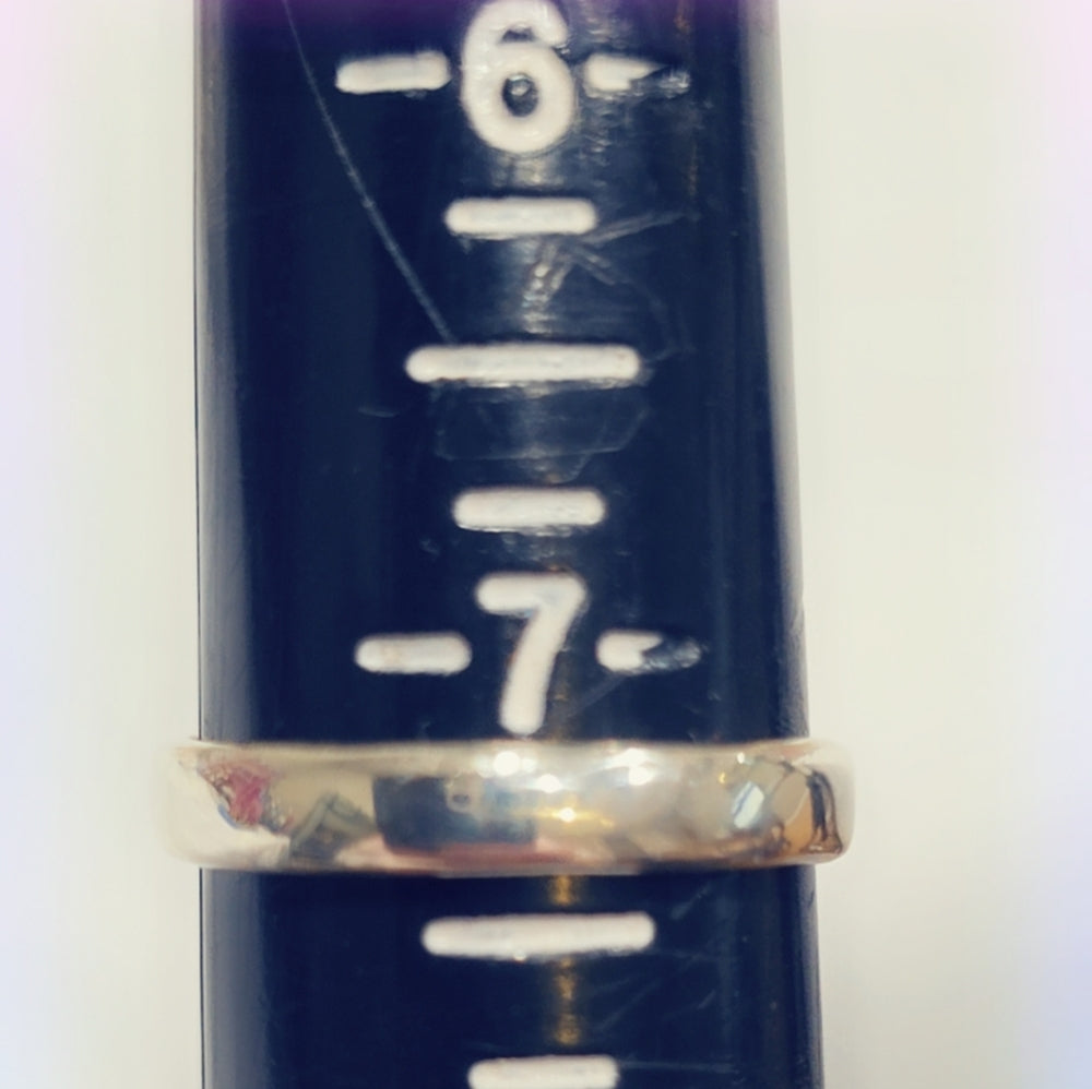 Opal Sterling Gemstone Ring Sz. 7 1/4