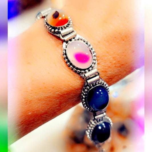 Agate Gemstone Bracelet