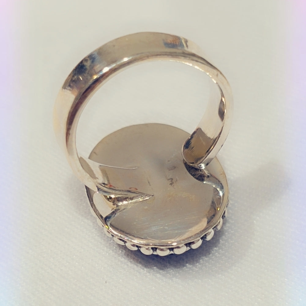 Purple Cubic Zirconia Sterling Gemstone Ring