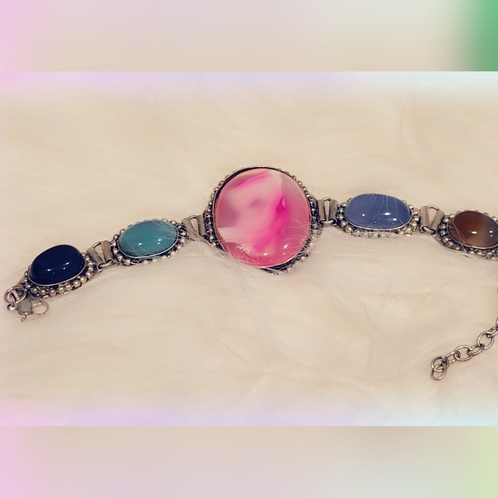 Agate Gemstone Bracelet