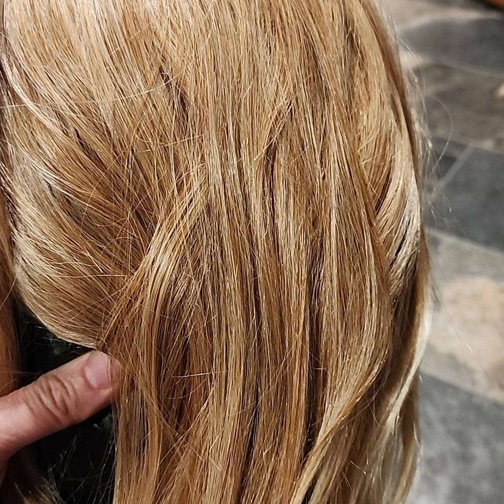 BLONDE BERRY MIX! NEW Wig Mono part & lace front hairline in BLONDE 24B/27C