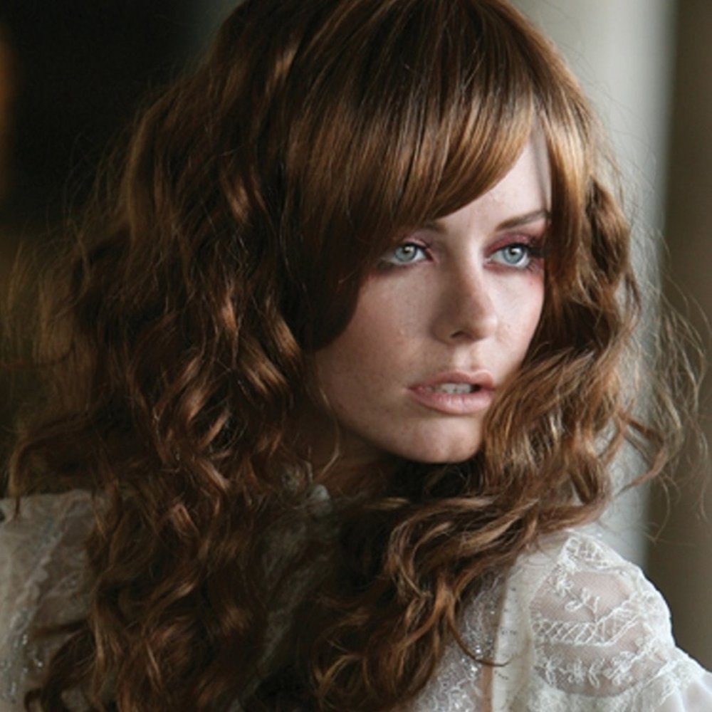BLONDE New wig, lush full curls, straight bands, skin top - New Wigs
