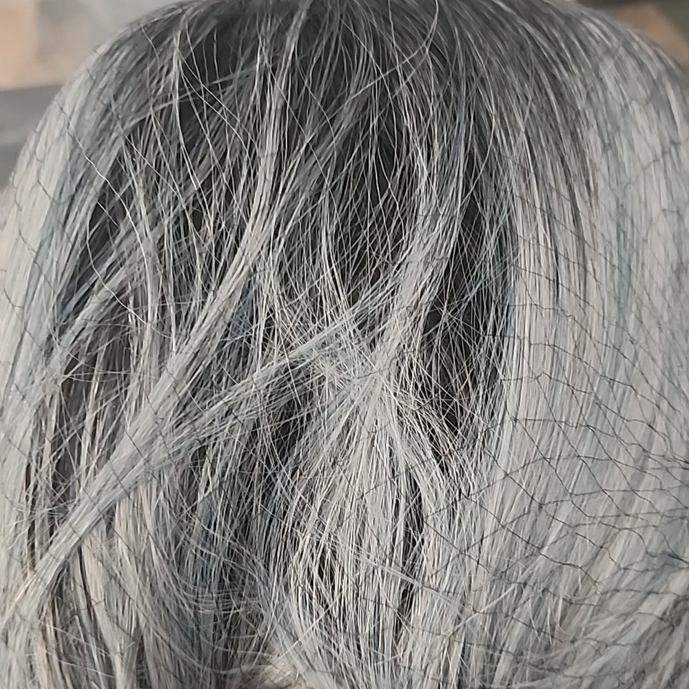 New Skin Top Wig In Ombre Black/Blue!