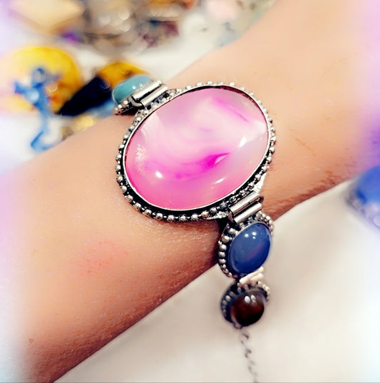 Agate Gemstone Bracelet