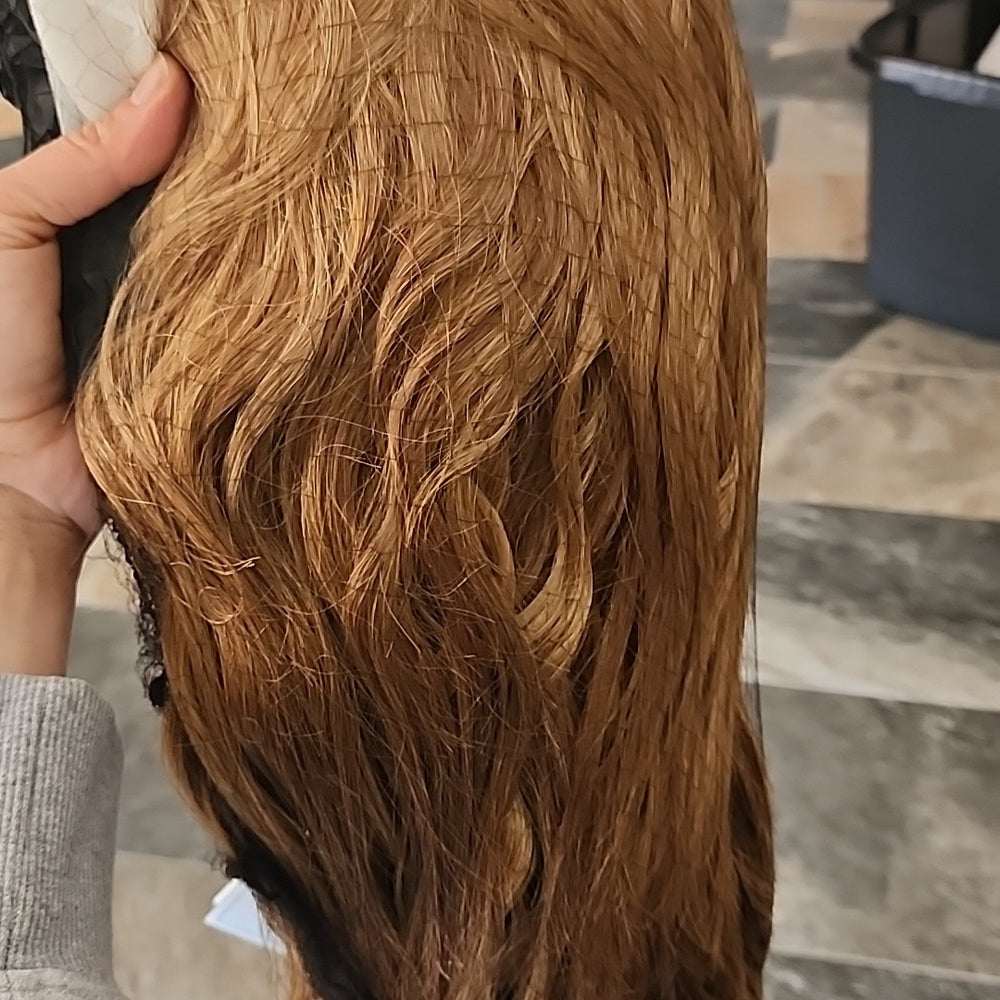 NEW LACE FRONT reddish rusty mix with blonde..... Heat Friendly!