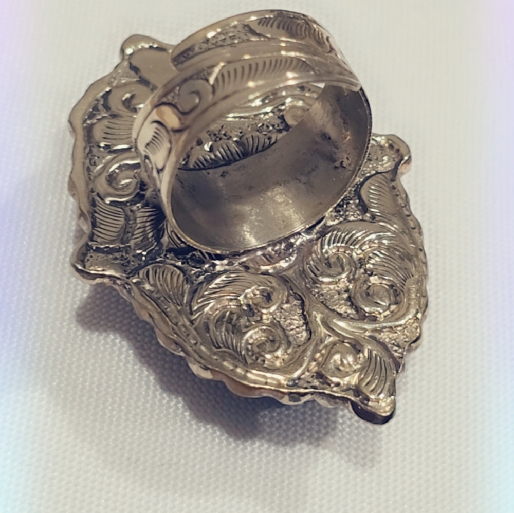 Labradorite Handcrafted Tibetan Ring