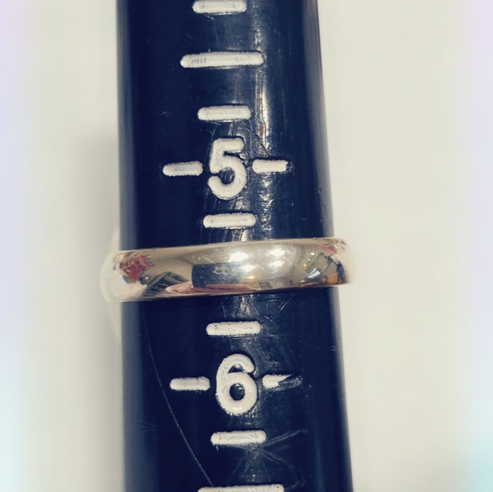 Opal Sterling Gemstone Ring Sz. 6 1/2