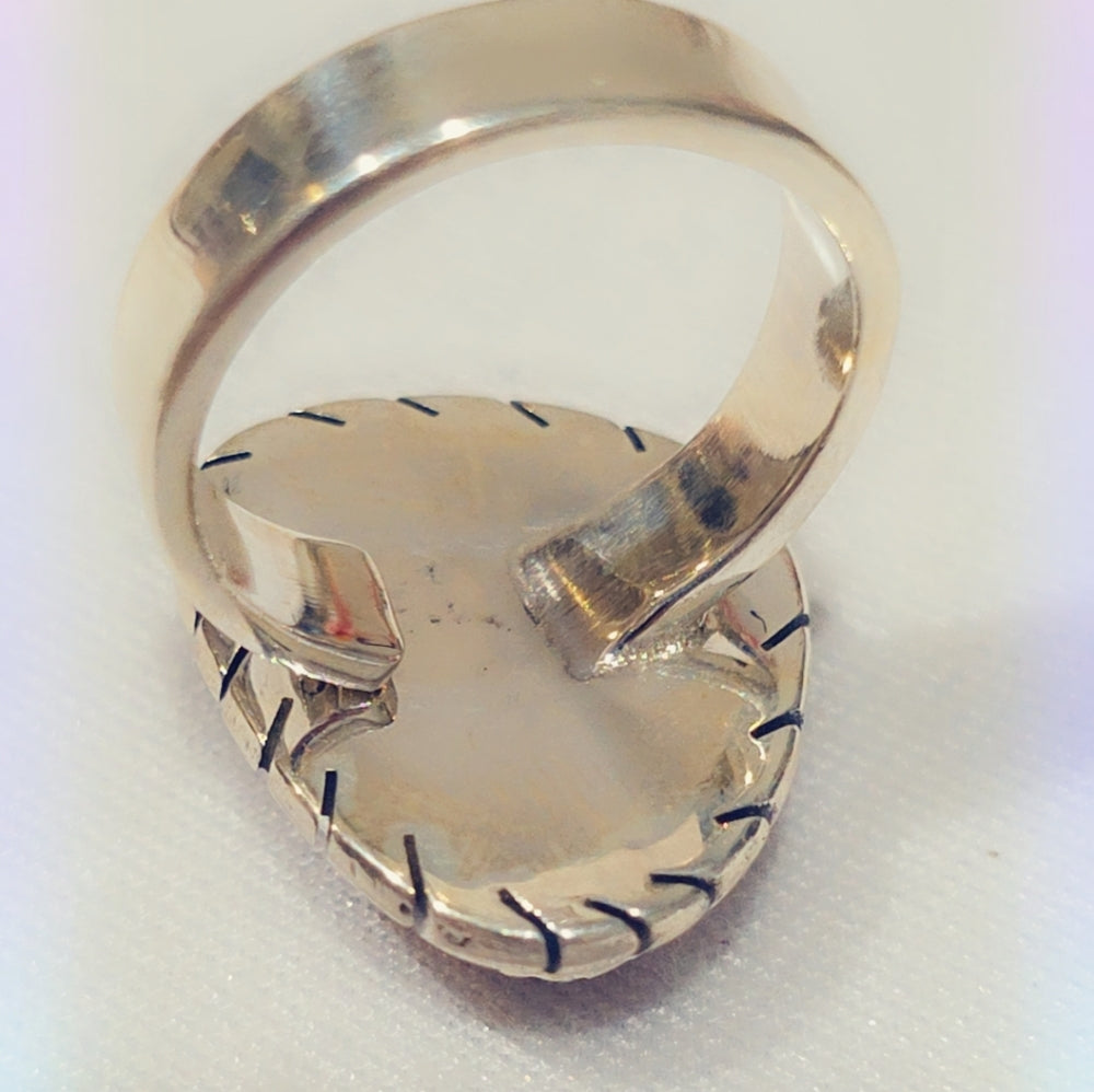 Pink Cubic Zirconia Sterling Gemstone Ring