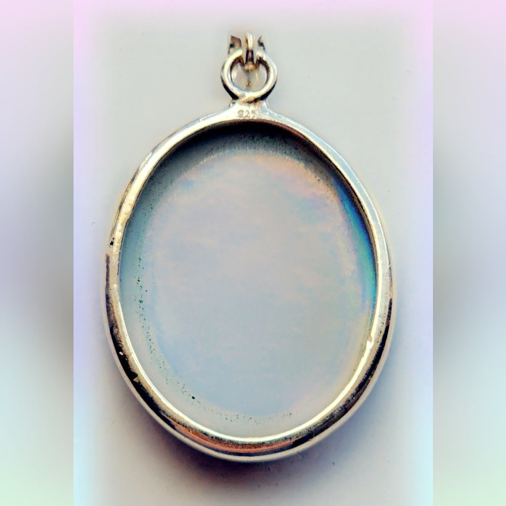 Prism Aurora Faceted Sterling Gemstone Pendant