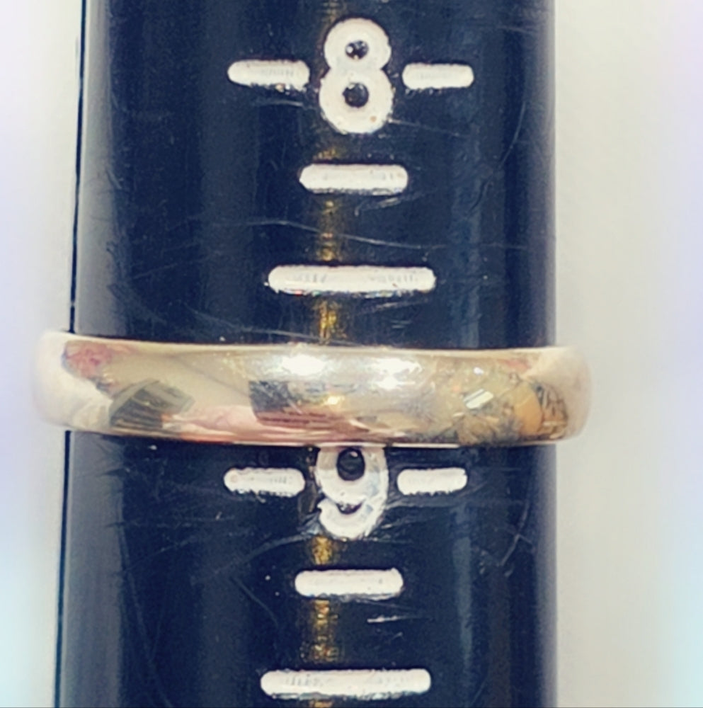 Opal Sterling Gemstone Ring Sz. 8 3/4