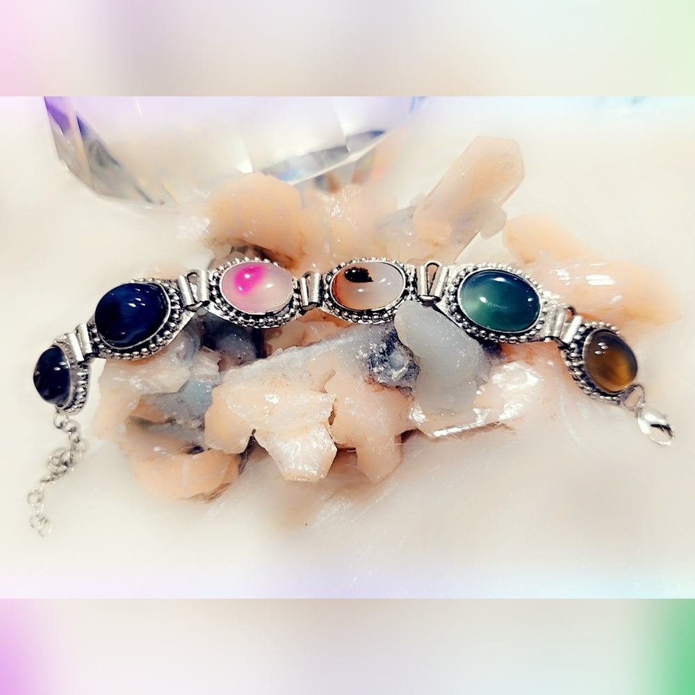 Agate Gemstone Bracelet