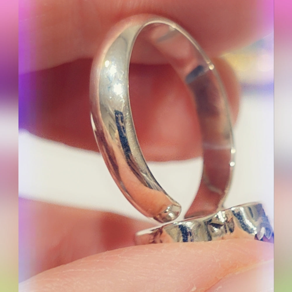 Spade Sterling Gemstone Ring