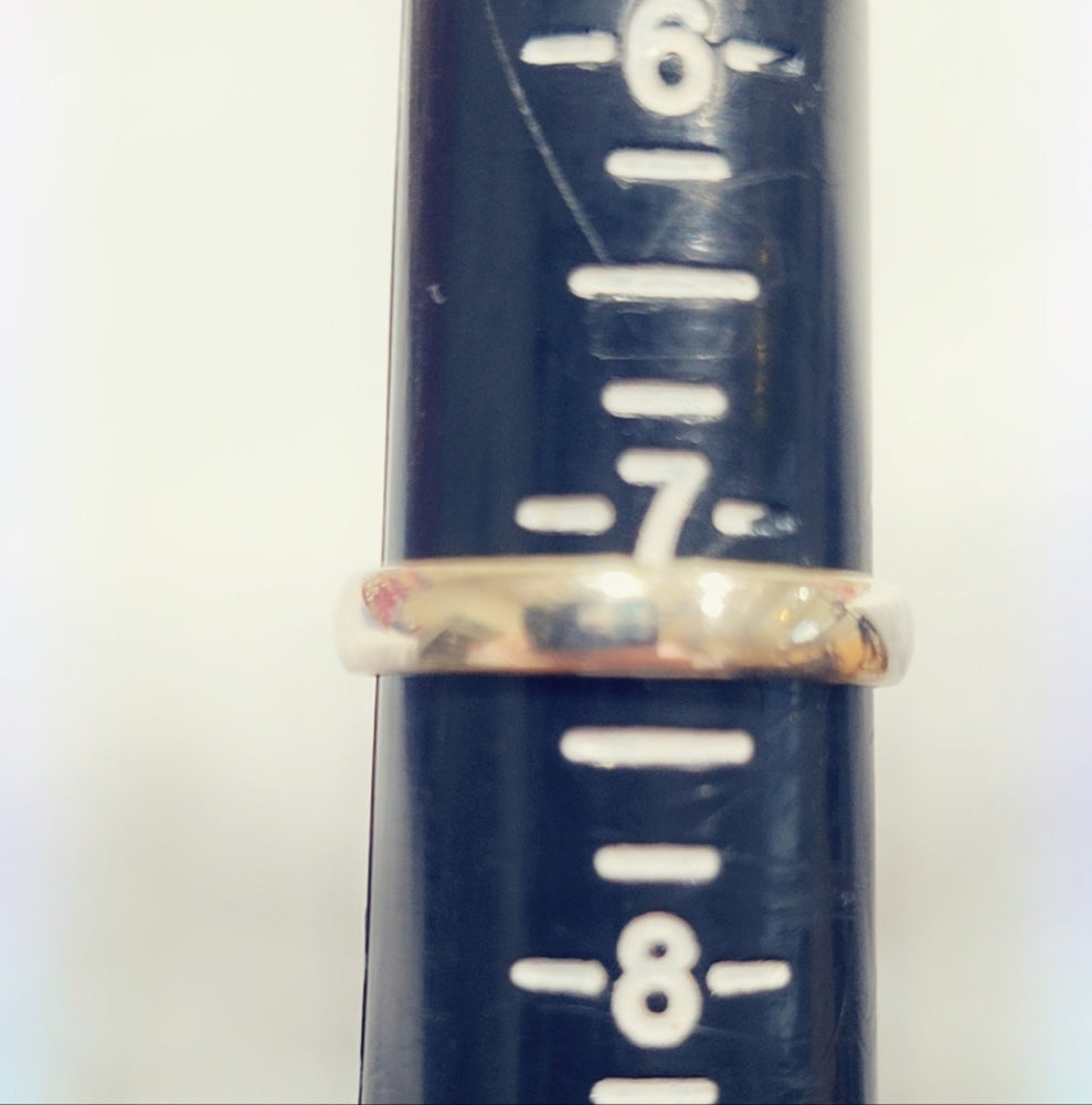 Opal Sterling Gemstone Ring Sz. 7 1/4