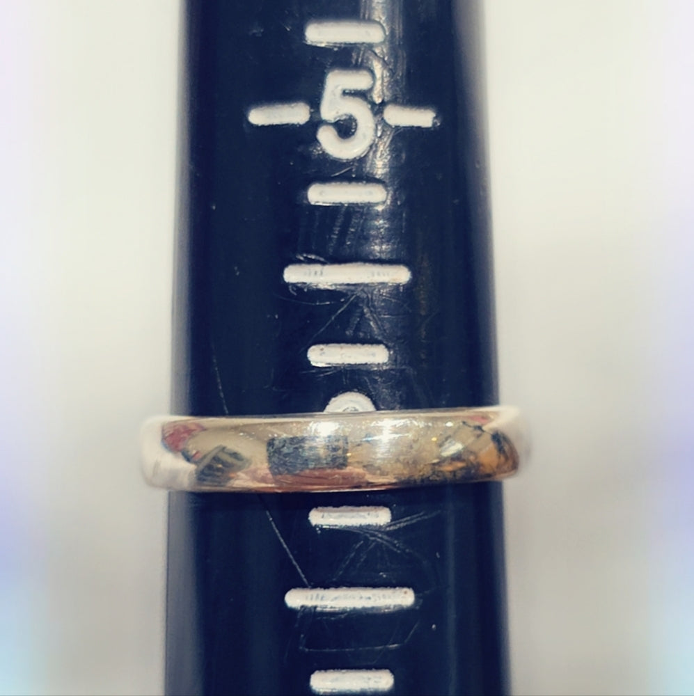 Opal Sterling Gemstone Ring Sz. 6