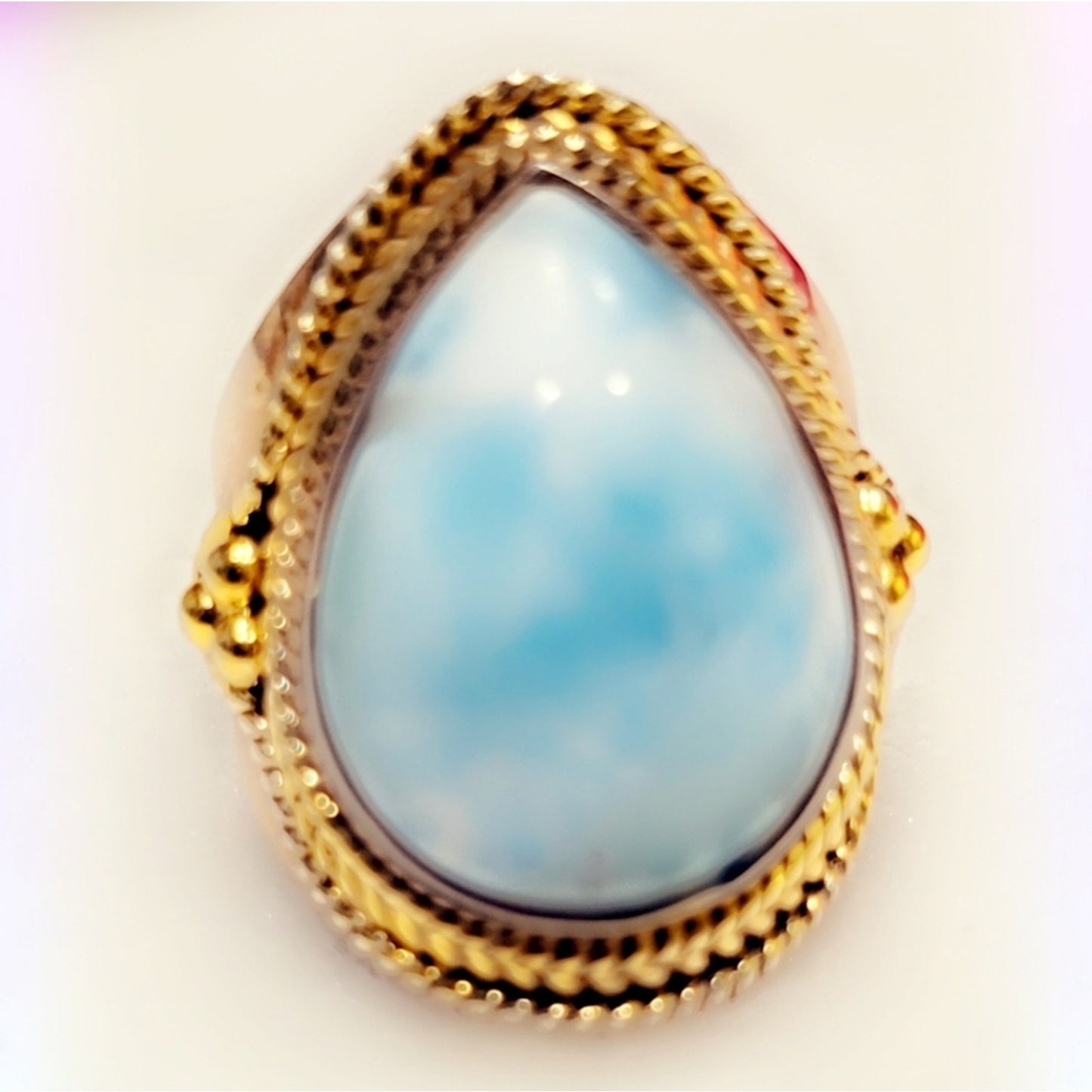 Larimar Sterling Silver Gemstone Ring