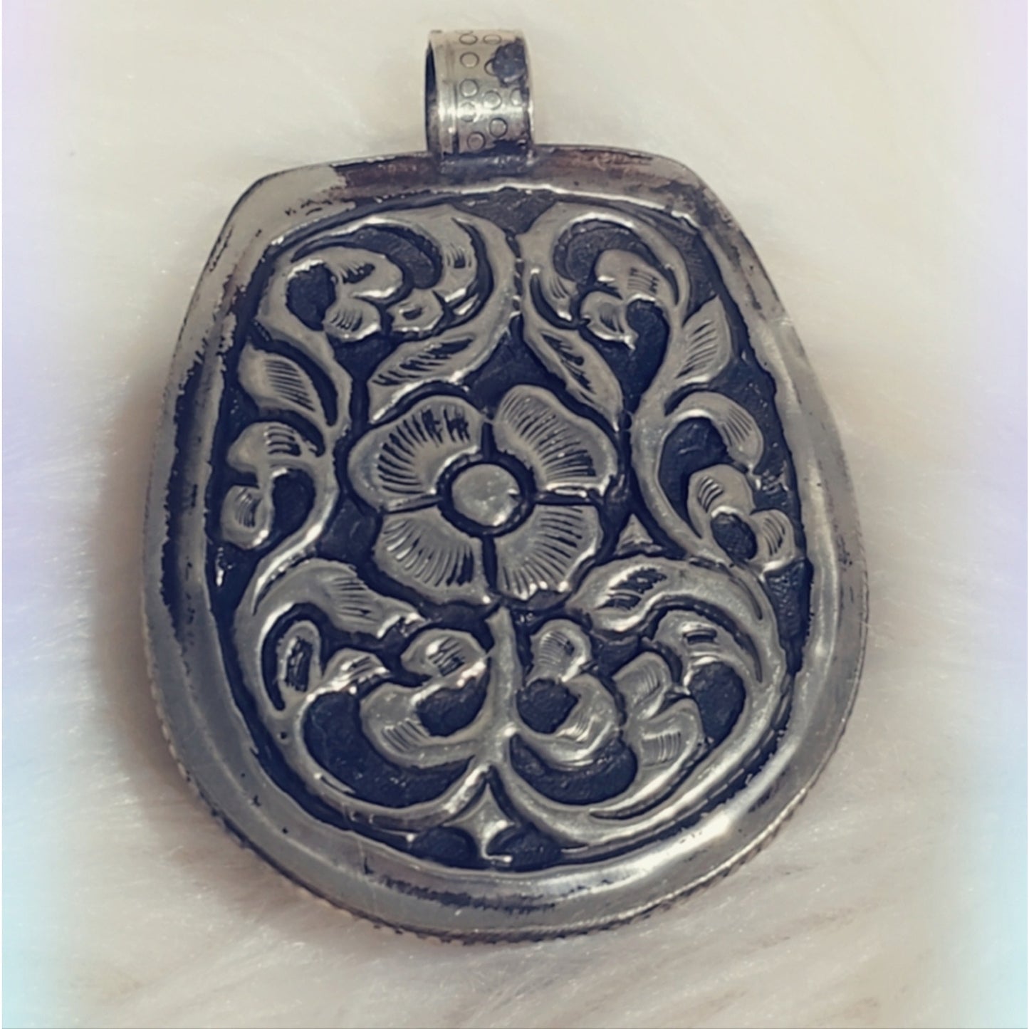 Multi Stone Tibetan Pendant