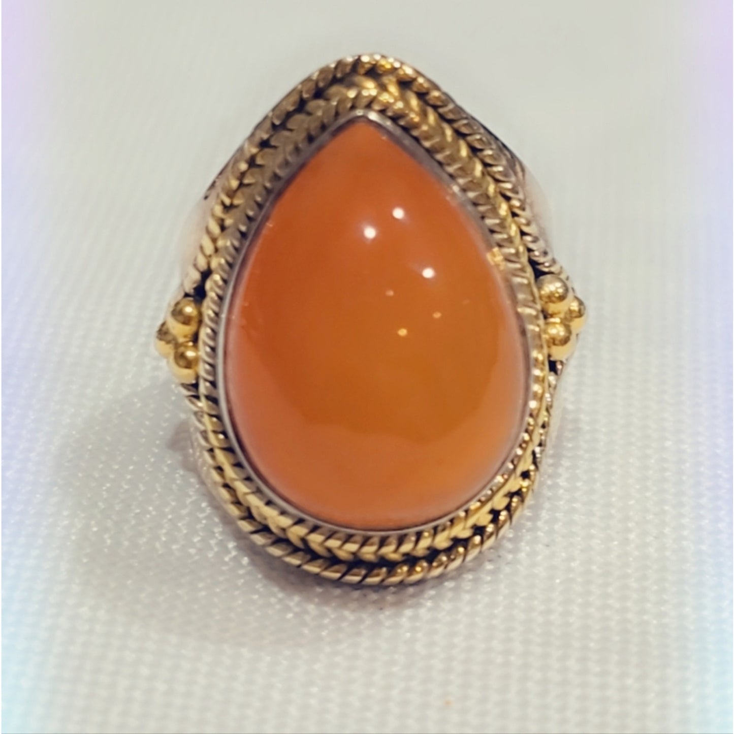 Carnelian Sterling Silver Gemstone Ring