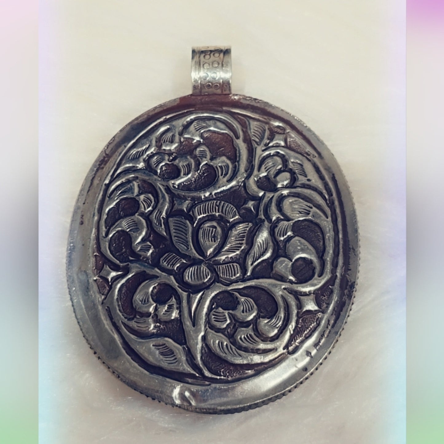 Multi Stone Tibetan Pendant