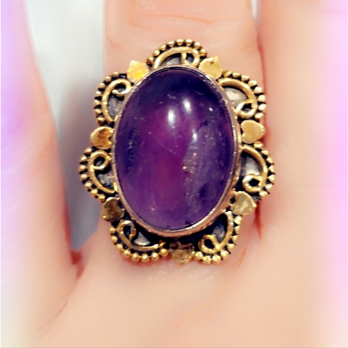 Amethyst Sterling Silver 925 Gemstone Ring