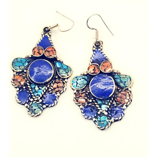 Chunky Tibetan Handcrafted Earrings