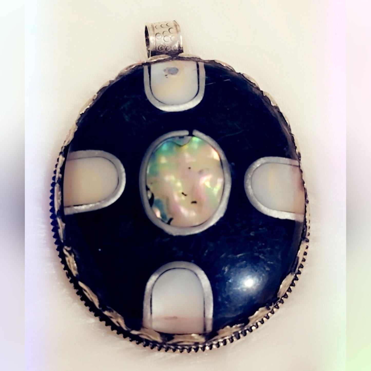 Multi Stone Tibetan Pendant