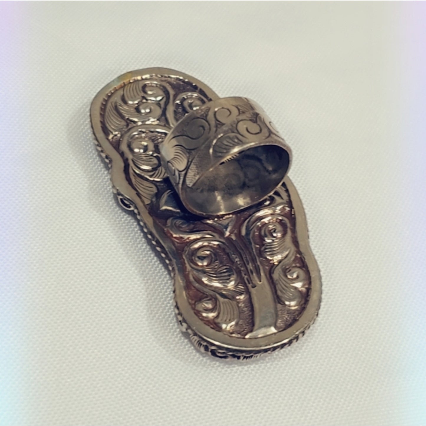 Seahorse Carved Buffalo Bone Handcrafted Tibetan Ring