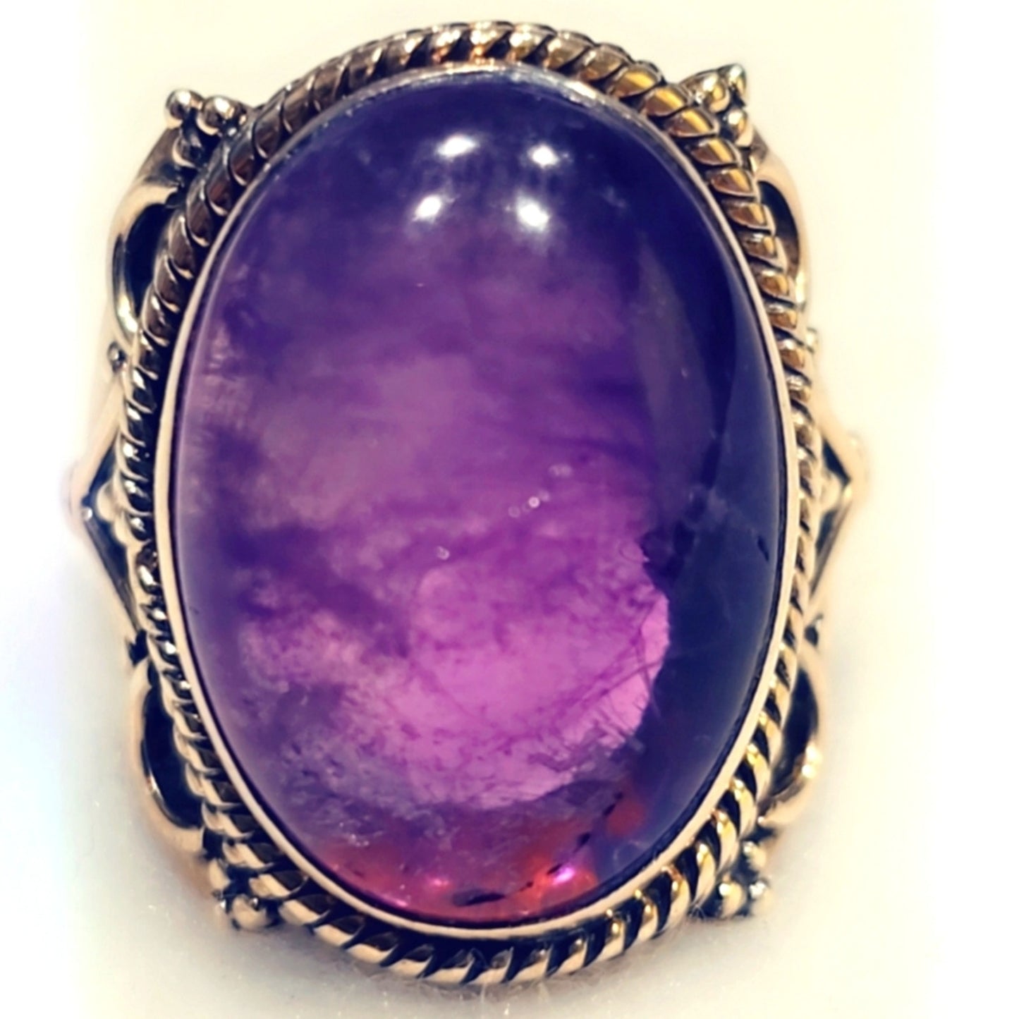 Amethyst Sterling Silver Gemstone Ring