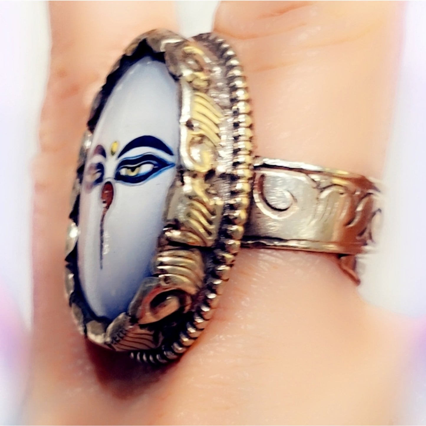 Buddah Carved Handcrafted Tibetan Ring