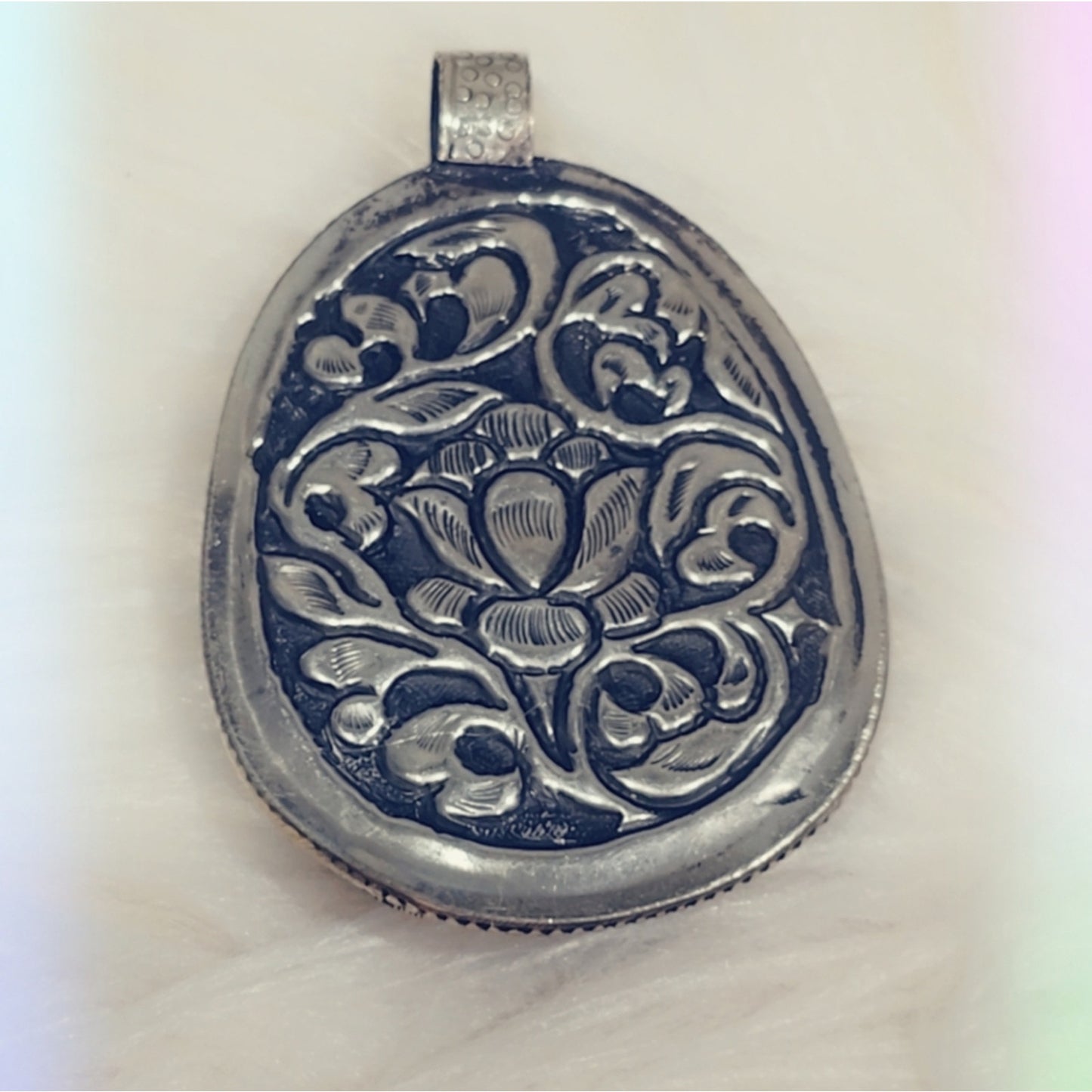 Multi Stone Tibetan Pendant