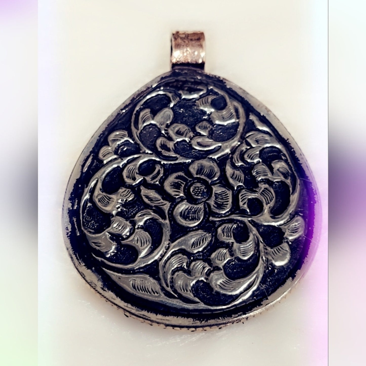 Multi Stone Tibetan Pendant