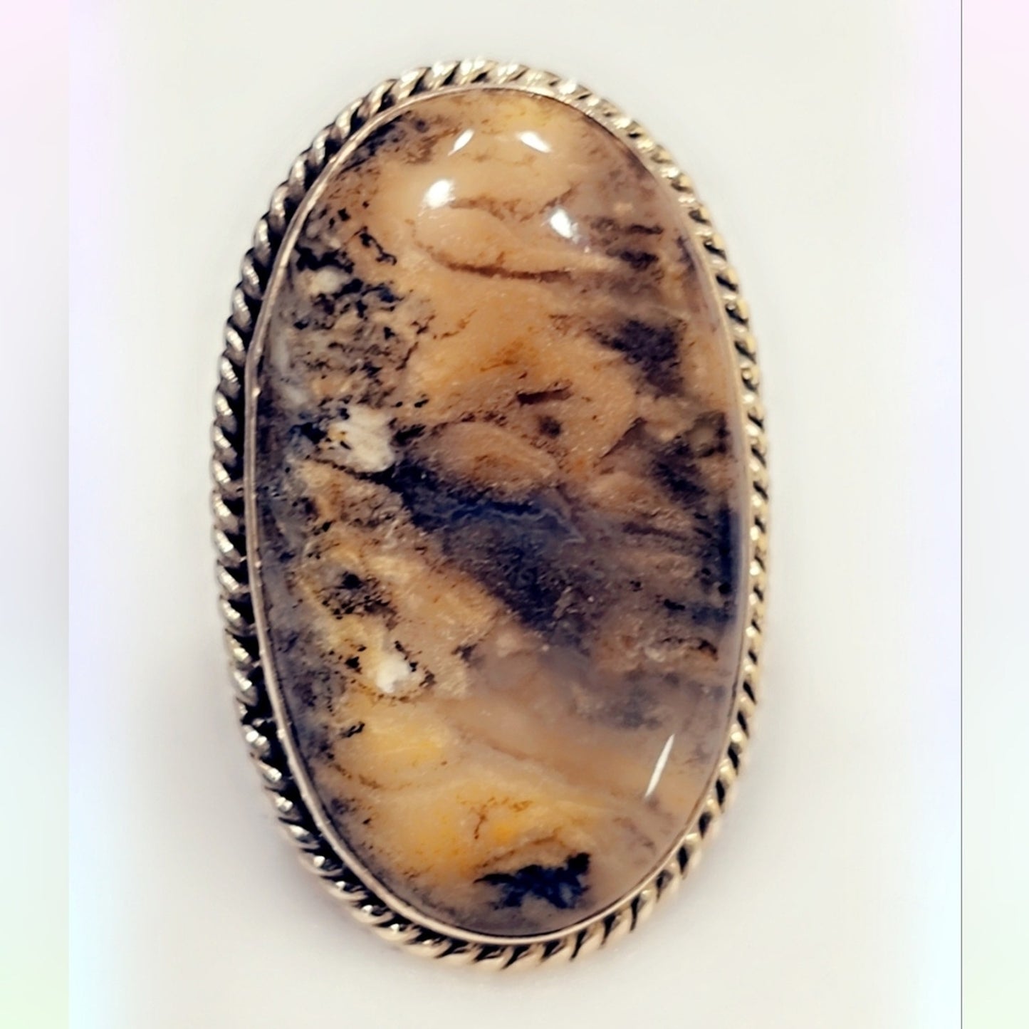 Jasper Custom Made Sterling Gemstone Ring