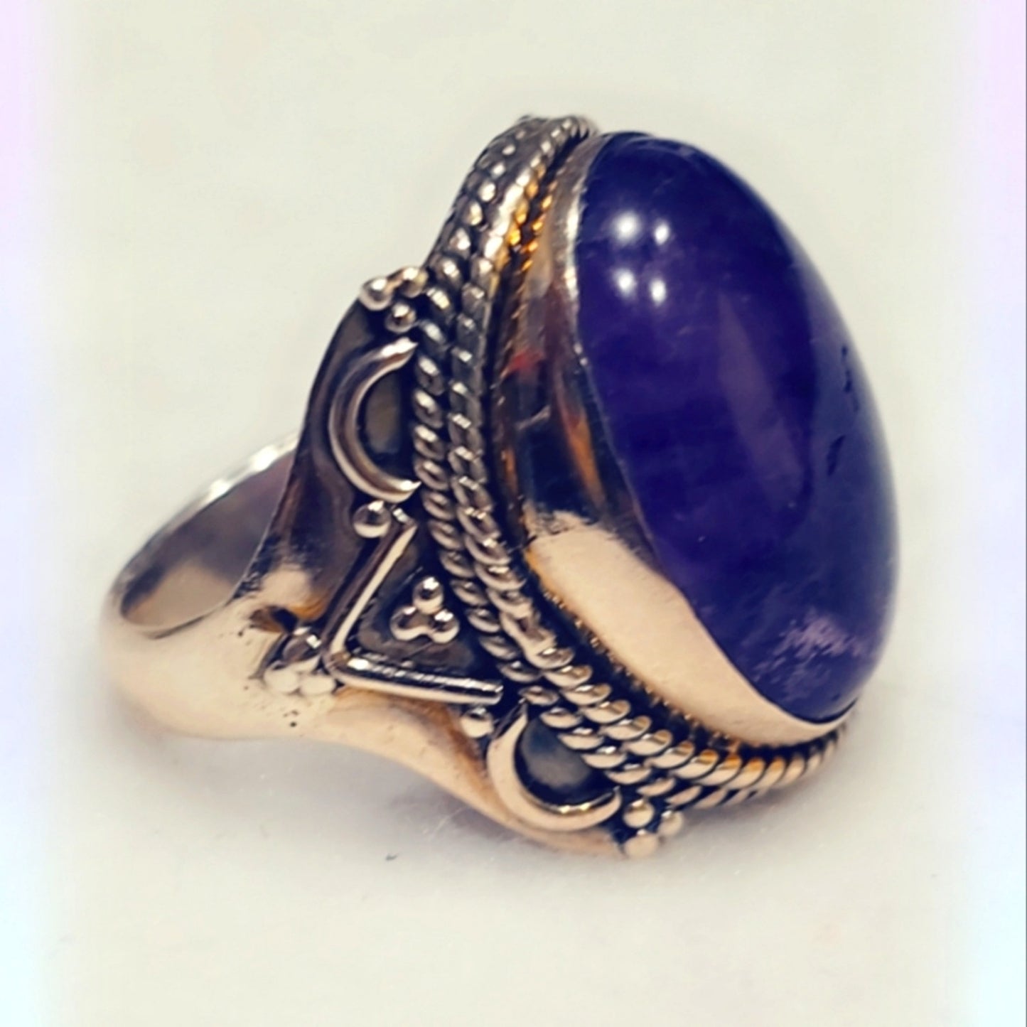 Amethyst Sterling Silver Gemstone Ring