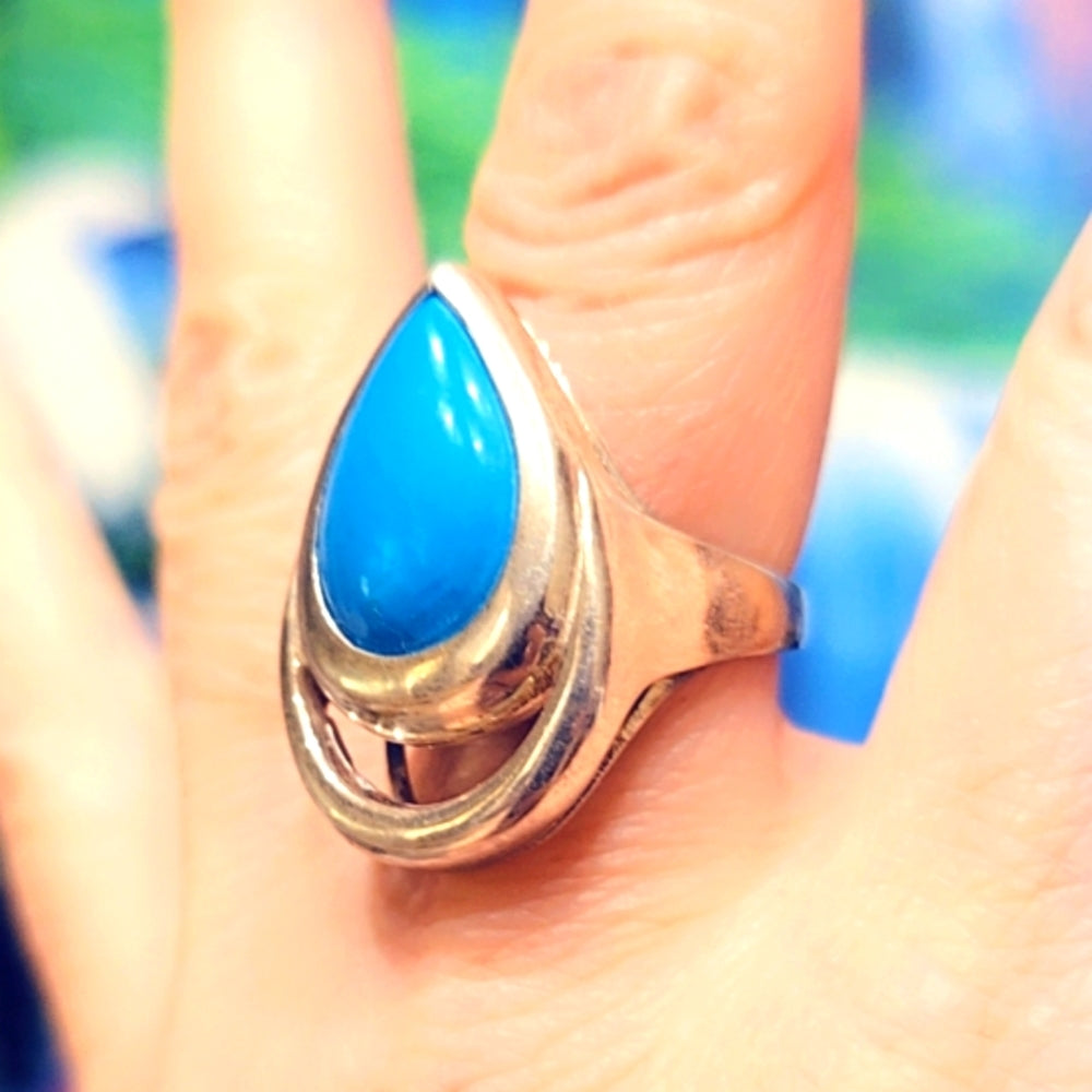 Turquoise Sterling Silver Gemstone Ring