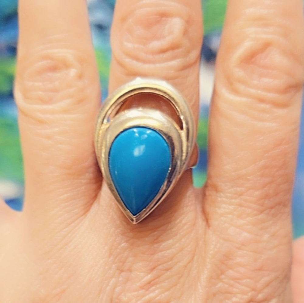Turquoise Sterling Silver Gemstone Ring