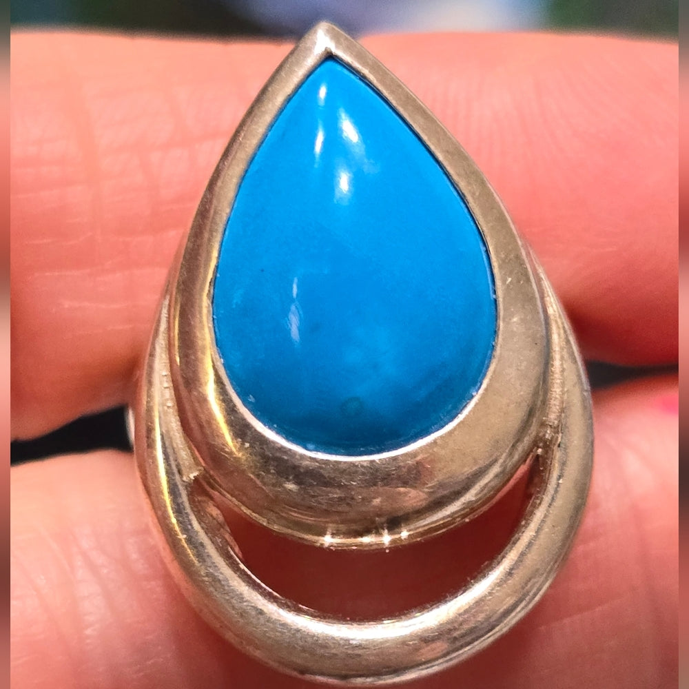 Turquoise Sterling Silver Gemstone Ring