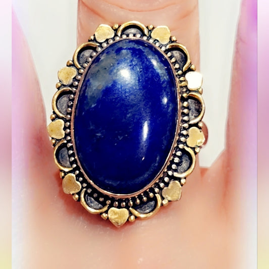 Lapis Sterling Silver Gemstone Ring