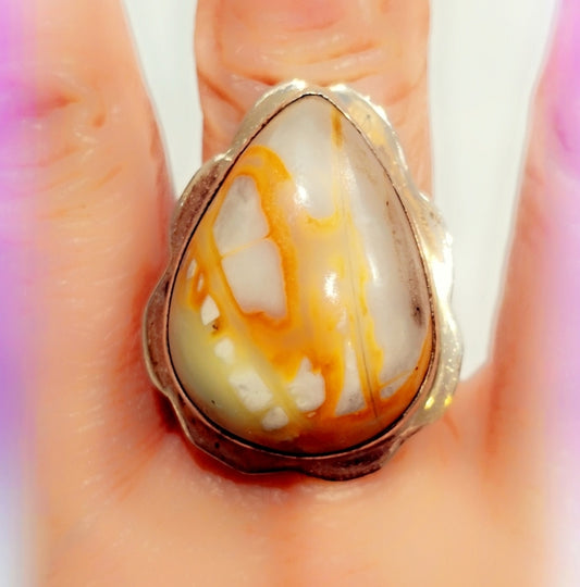 Jasper Sterling Silver Gemstone Ring