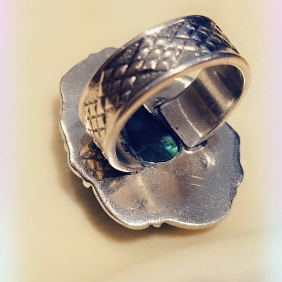 Custom Made Labradorite Solid Sterling Gemstone Ring