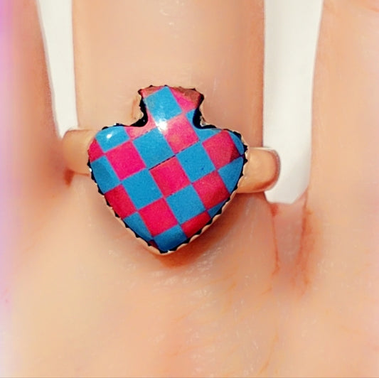 Spade Sterling Gemstone Ring